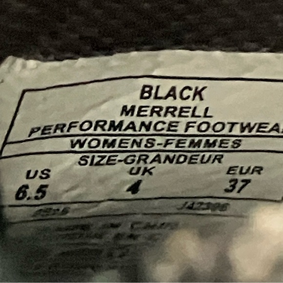 Merrell Insulated Hiking Boots 6.5 Waterproof Nubuck, Fleece Lined Black/Brown - Picture 9 of 12